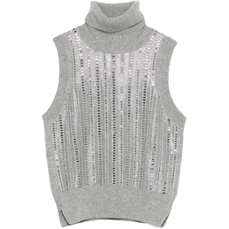 Ermanno Scervino Top Top Grey grau