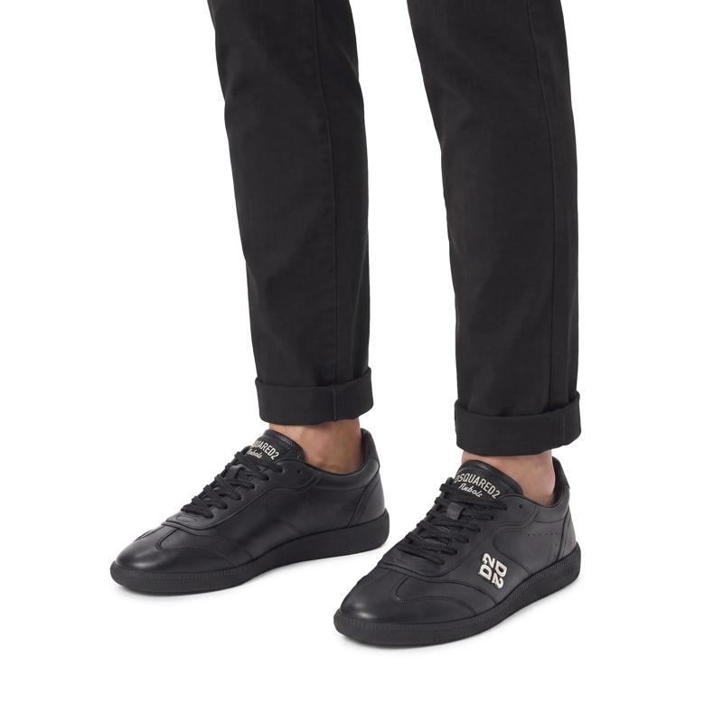 Dsquared2 Schnürschuhe Sneaker Rebels aus Leder schwarz(Image 2)