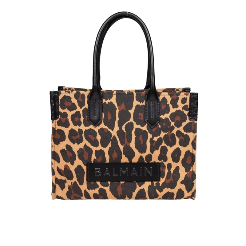 Balmain Tote B-Army 36 Canvas Tote Bag Animal