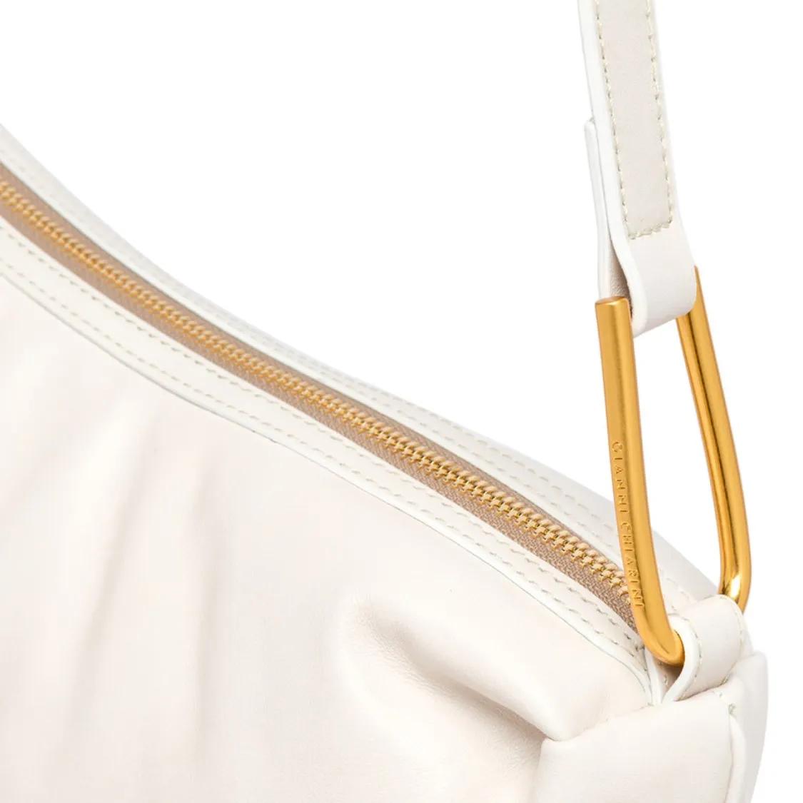 Thumbnail - Gianni Chiarini Hobo Bags - Matilde Shoulder Bag In Marble Leather - Gr. unisize - in Weiß - für Damen
