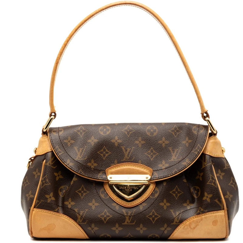 Louis Vuitton Schultertasche Monogram Beverly MM braun