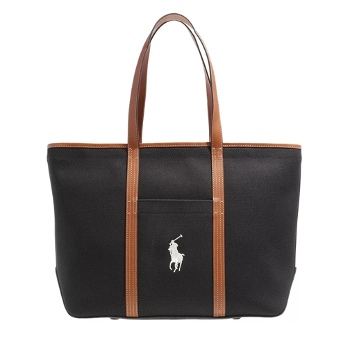 Polo Ralph Lauren Classic Shopper Medium Black/Cuoio Shopping Bag