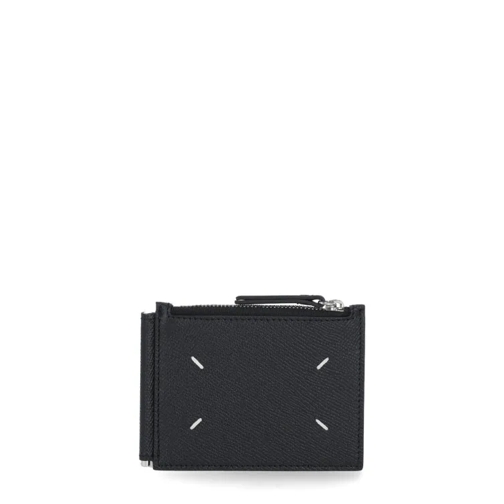 Maison Margiela Four Stitches Wallet Black Tvåveckad plånbok