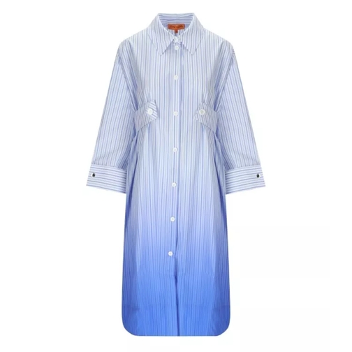 Stine Goya Rionna Light Blue Striped Dress Blue 