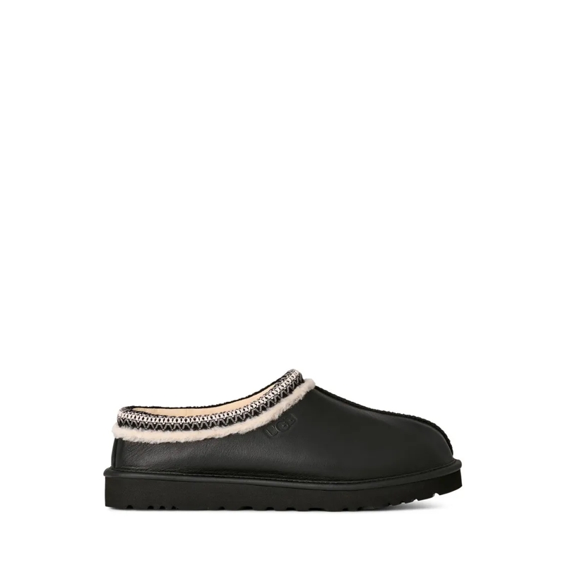 UGG Loafer Polished Leather And Textile Shoes Black