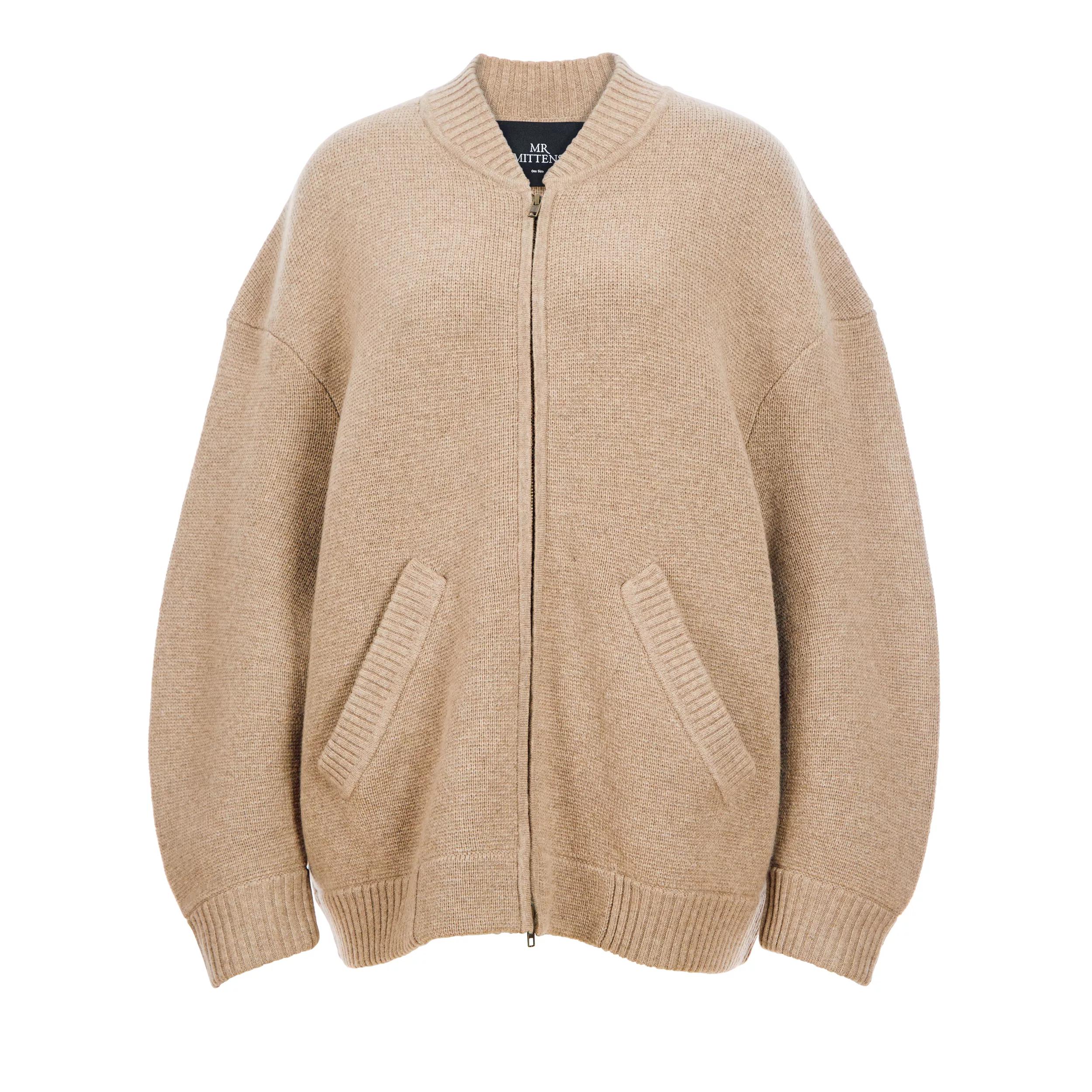 Mr. Mittens - OVERSIZE BOMBER - Größe ONE SIZE - beige