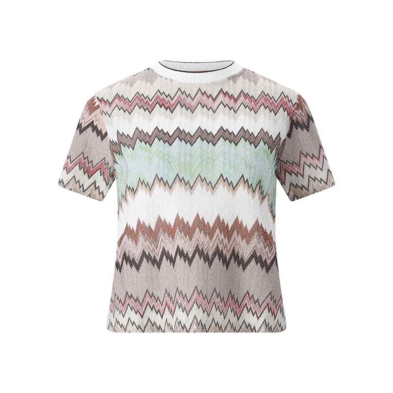Missoni T-Shirt T-Shirt mit Muster mehrfarbig