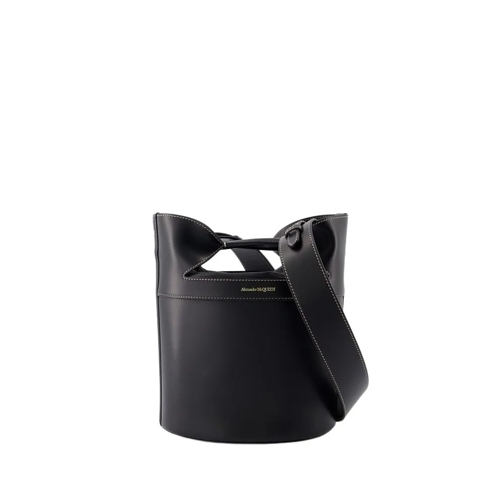 Alexander McQueen Sac reporter The Bucket Bow Crossbody - Leather - Black Black