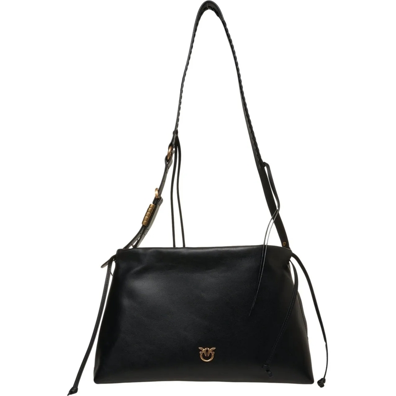 Pinko Clutch Leather maxi clutch schwarz