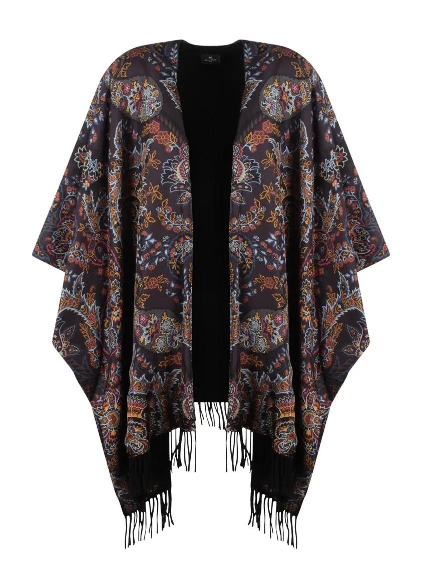 Etro - Paisley Cape - Größe ONE SIZE - bunt