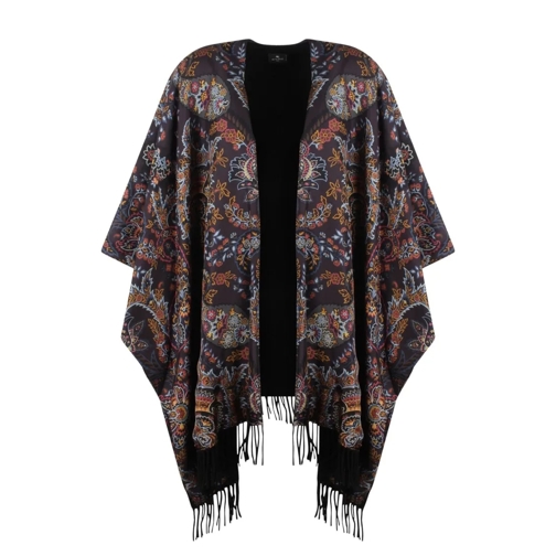 Etro Umhang Paisley Cape Multicolor