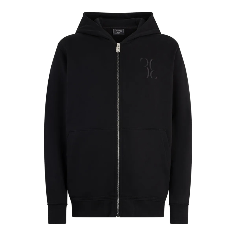 BILLIONAIRE Top Zip Hoodie Baroque schwarz