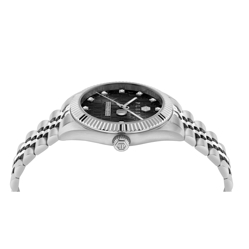Philipp Plein Quarzuhr Quarz-Analoguhr Date Superlative Gent silber(Image 2)