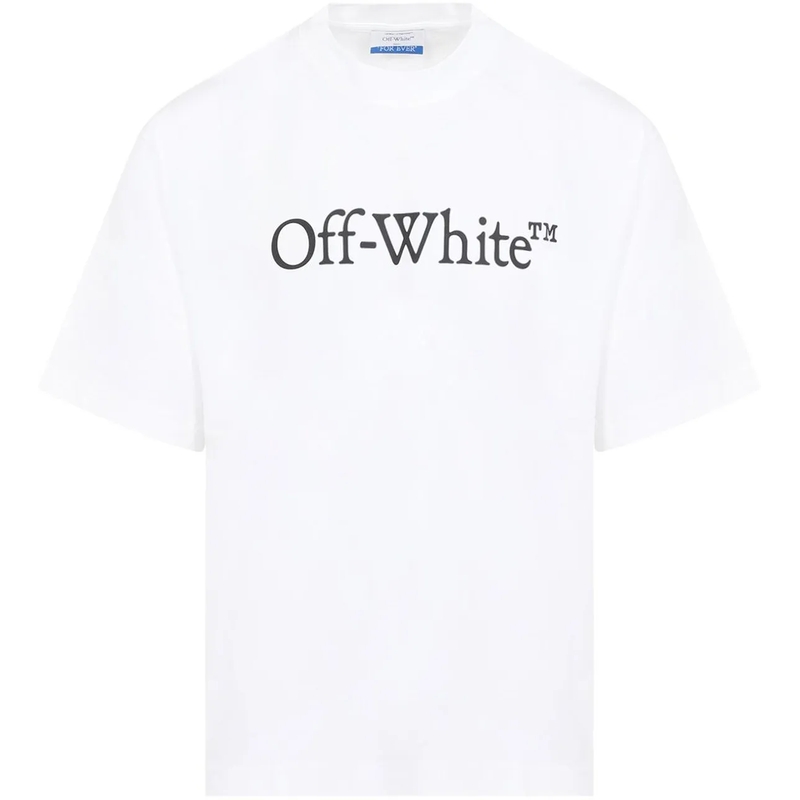 Off-White T-shirt Oversized T-Shirt With Contrasting Logo Print White(Image 4)