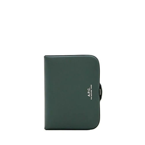 A.P.C. Josh Coin Purse Green Portemonnee