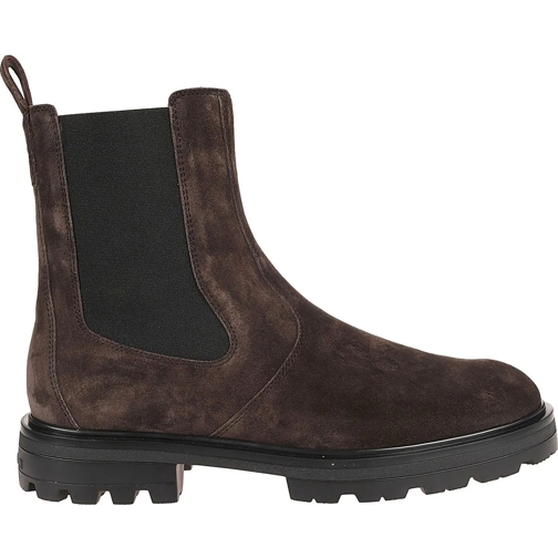 Hogan lage-top sneaker H673 Chelsea Boots Brown schwarz