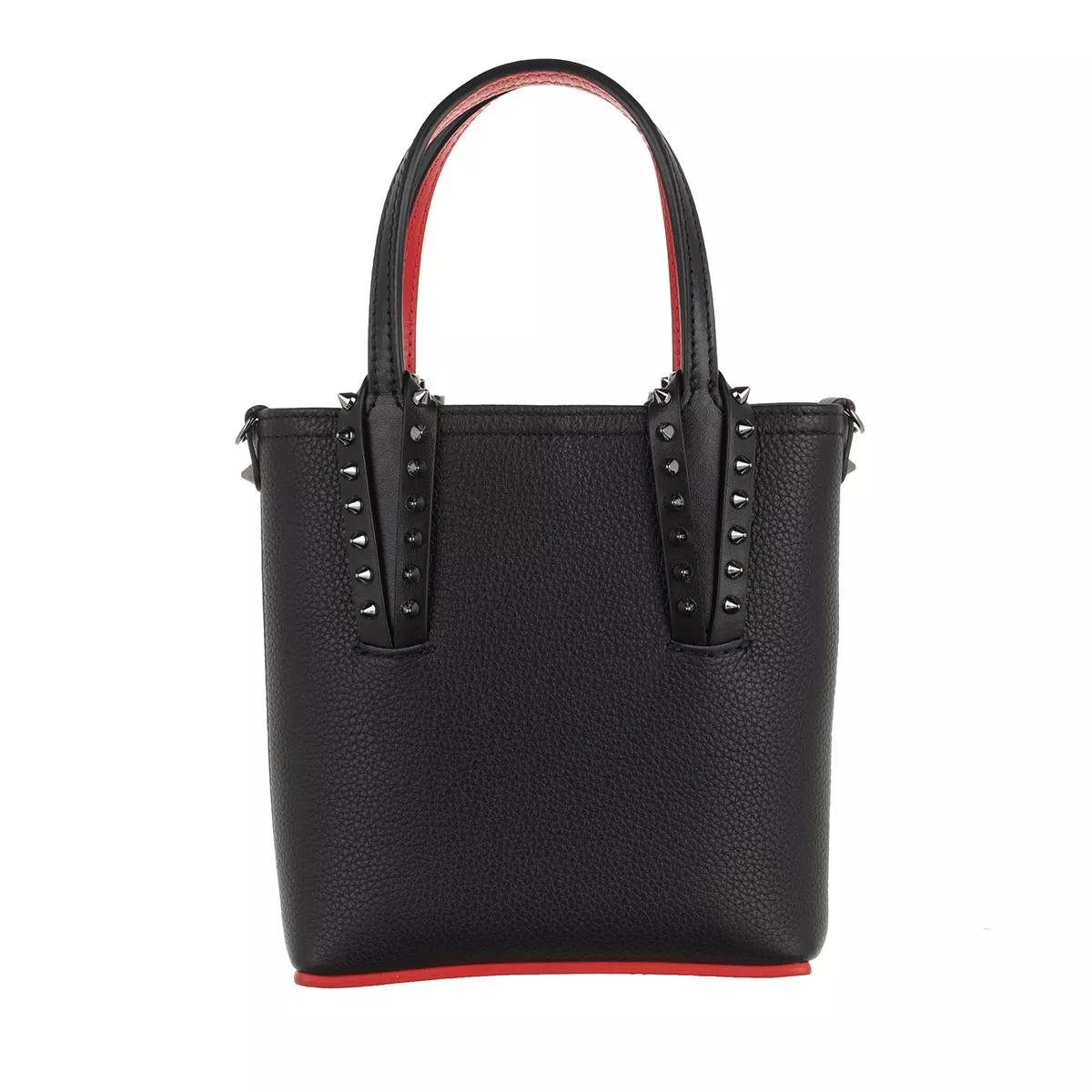 Christian Louboutin Mini Cabata Leather Tote Black/ Black