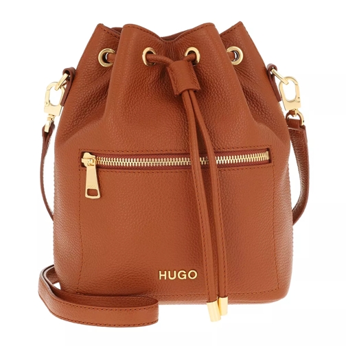 Hugo Maiden Drawstring Bag Rust/Copper Bucket Bag