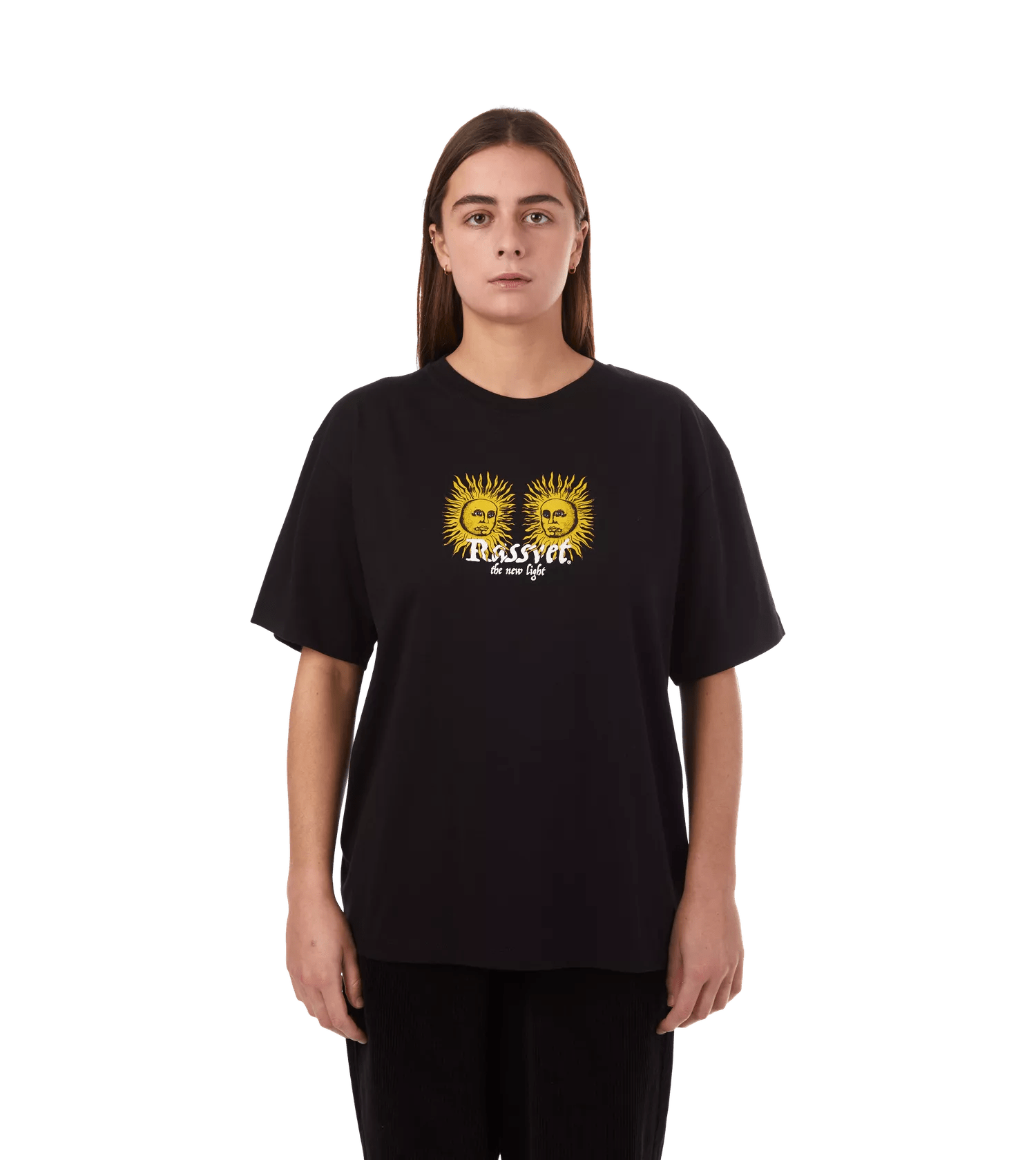Rassvet TShirt mit "The New Light"Motiv black black