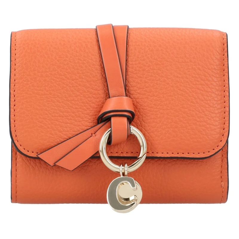 Chloé Geldbörse Small Alphabet Tri-Fold Wallet Orange Orange