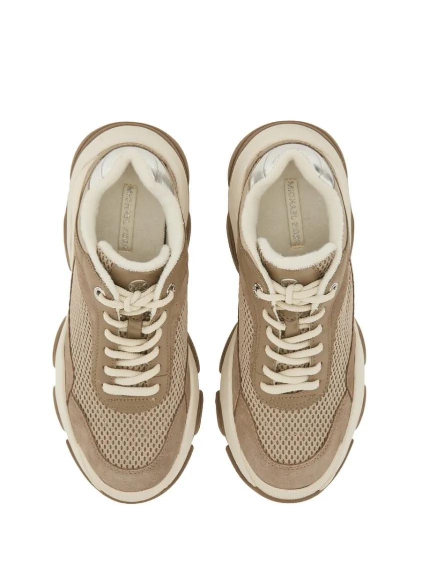 Thumbnail - Michael Kors Low-Top Sneaker - "Atlas" Leather Sneaker - Gr. 8_5 - in Beige - für Damen