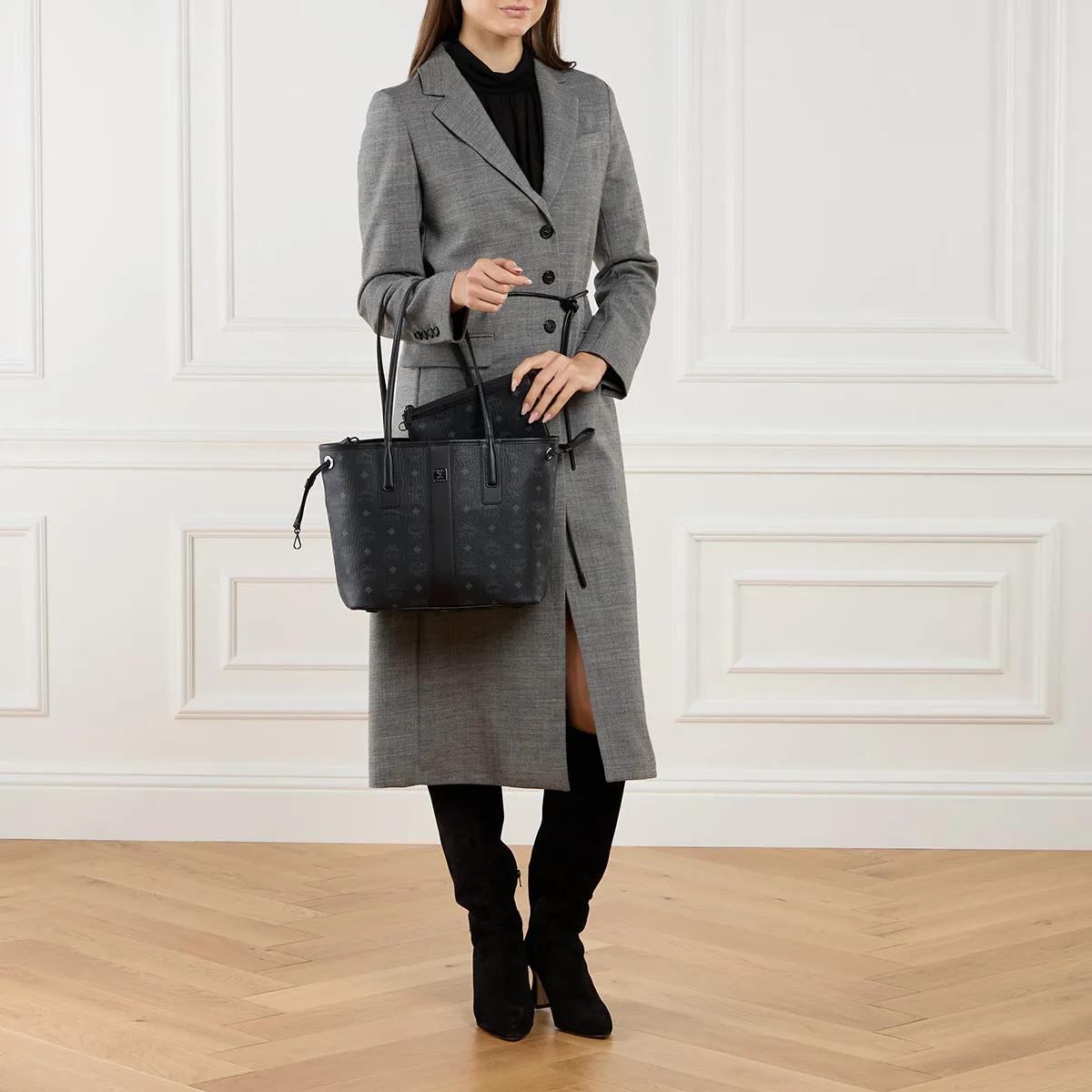 MCM Shoppers Liz Vi Shopper Sml Bk in zwart