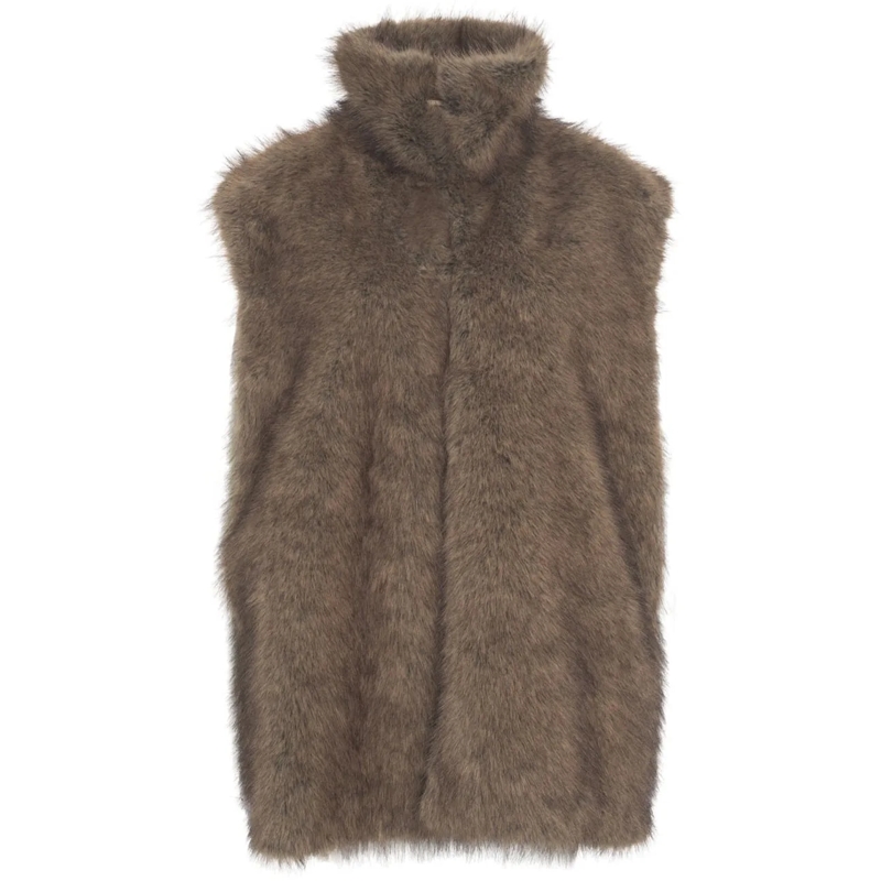 LIU JO  Faux fur vest braun
