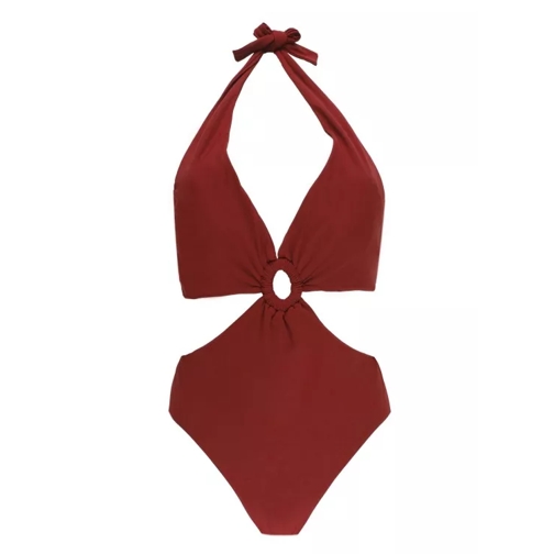 Fisico Bordeaux Swimsuit Burgundy 