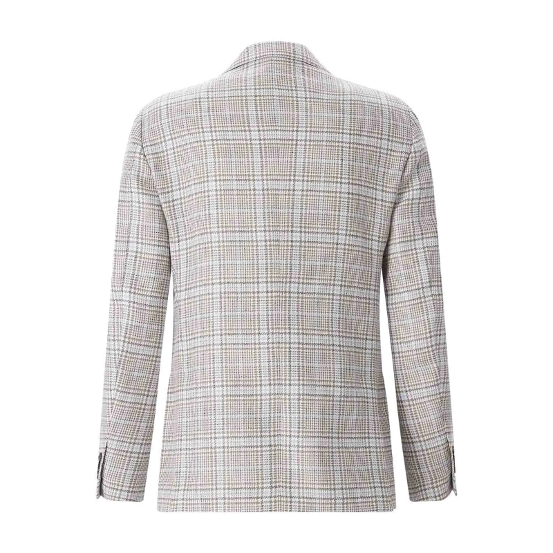 Lardini Anzugjacke Kariertes Sakko braun(Image 2)