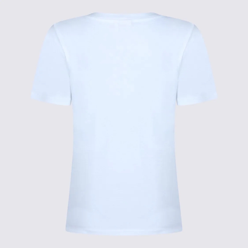 Chloé T-Shirt White Cotton T-Shirt Blue(Image 3)