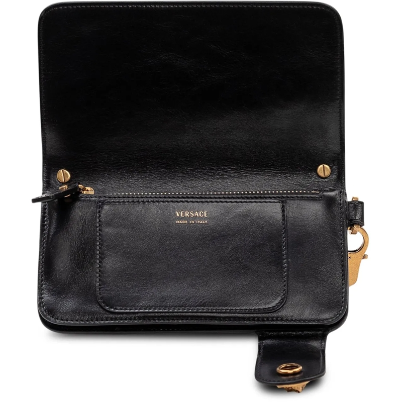 Versace Geldbörse Portafoglio Lungo in Pelle con Cinturino schwarz(Image 3)