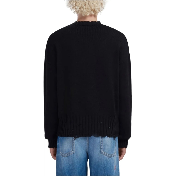 Marni Destroyed Effect Sweater Black
