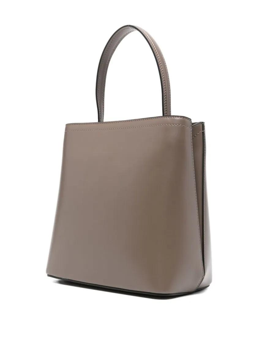 Twin-Set Crossbody bags Structured Handbag With Gold-Tone Chain Detail in bruin