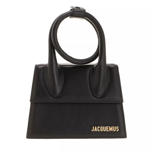 Jacquemus Le Chiquito Noeud Handle Bag Black Minitasche