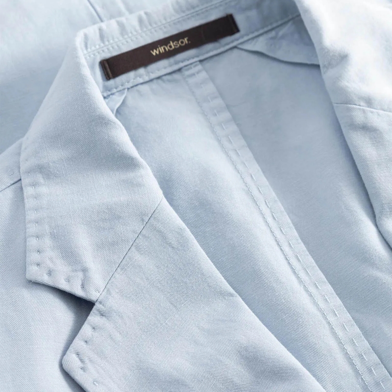 windsor. Anzugjacke Sakko aus Leinenmix blau(Image 3)