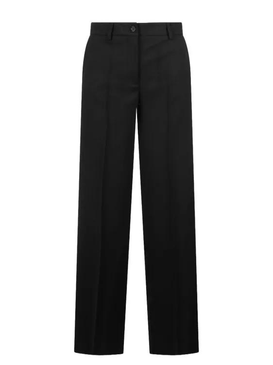 P.A.R.O.S.H. - Twill Wide Tailored Trousers - Größe XS - black