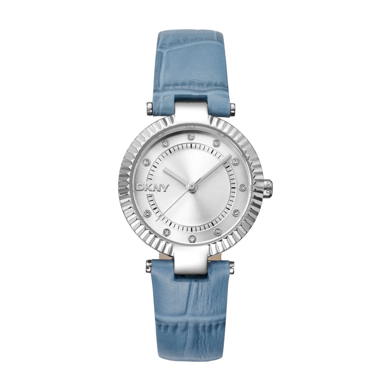 DKNY Automatikuhr Quarzuhr Essential Glitz blau