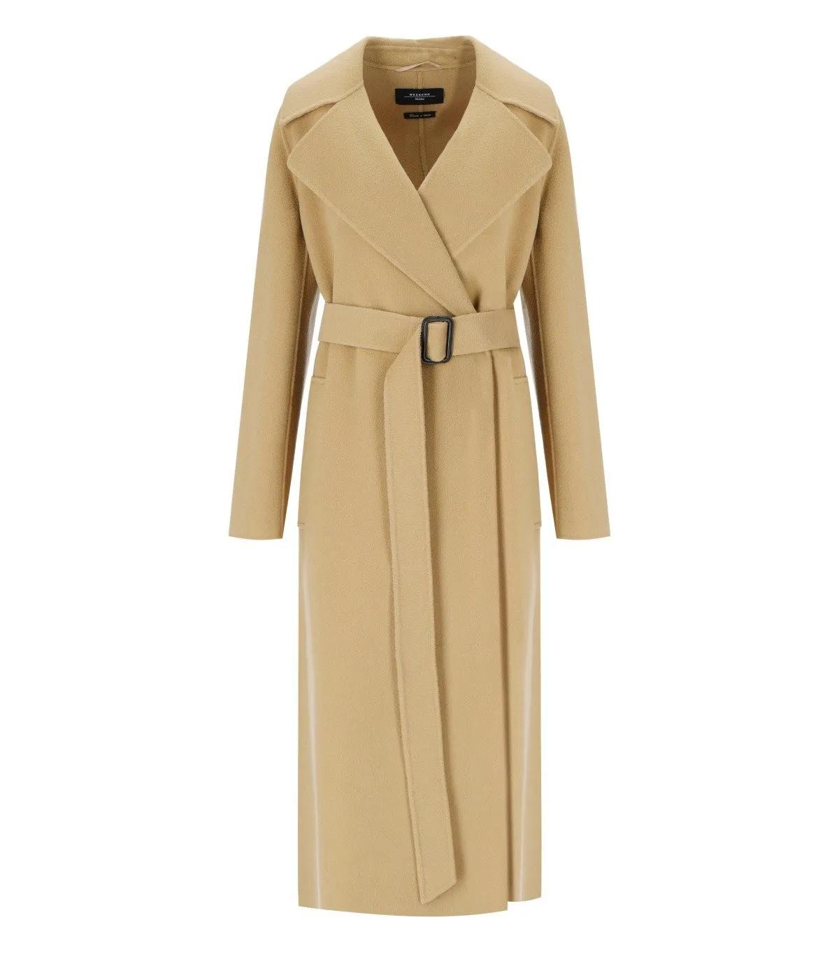 WEEKEND Max Mara - MAX MARA WEEKEND MANU BEIGER MANTEL - Größe 42 - beige