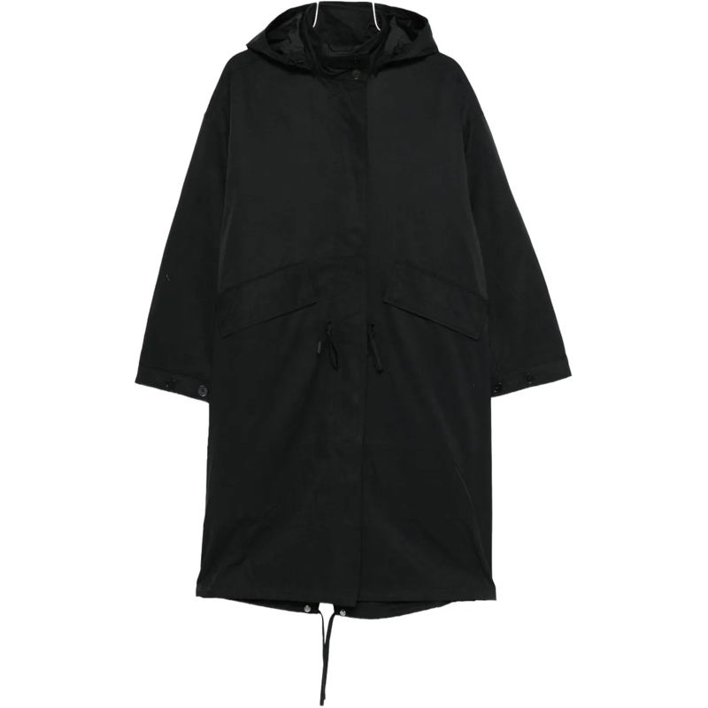 Closed Parka Coats Black schwarz