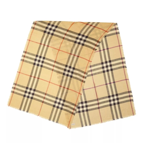 Burberry Reversible Wool-Silk Scarf Sand Leichter Schal