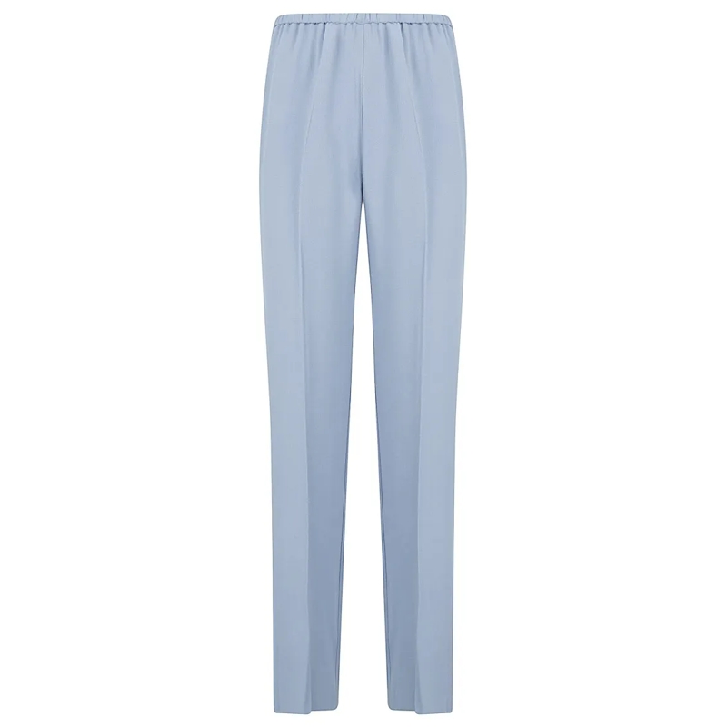 Forte Forte  Relaxed-Fit Blue Trousers With Straight Leg Design Blue