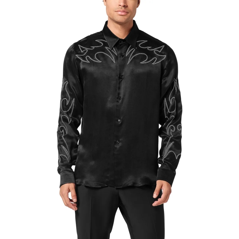 Philipp Plein Hemd Shirt Embellished schwarz(Image 3)