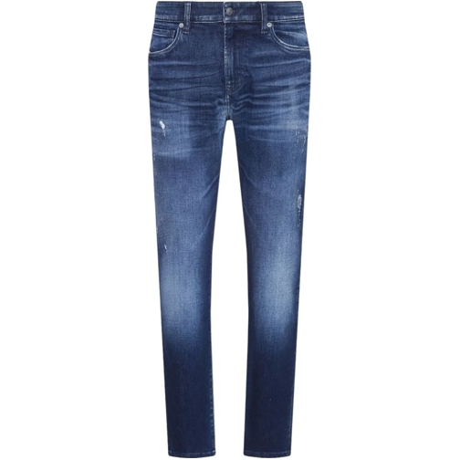 Hugo Jeans à jambe droite Boss Heren Jeans Blauw 50526957/420 Onyx Bo blau