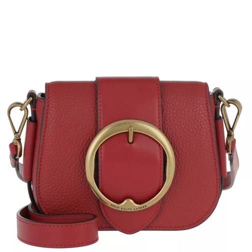 Polo Ralph Lauren Adria Saddle Bag Small Scarlet Crossbody Bag