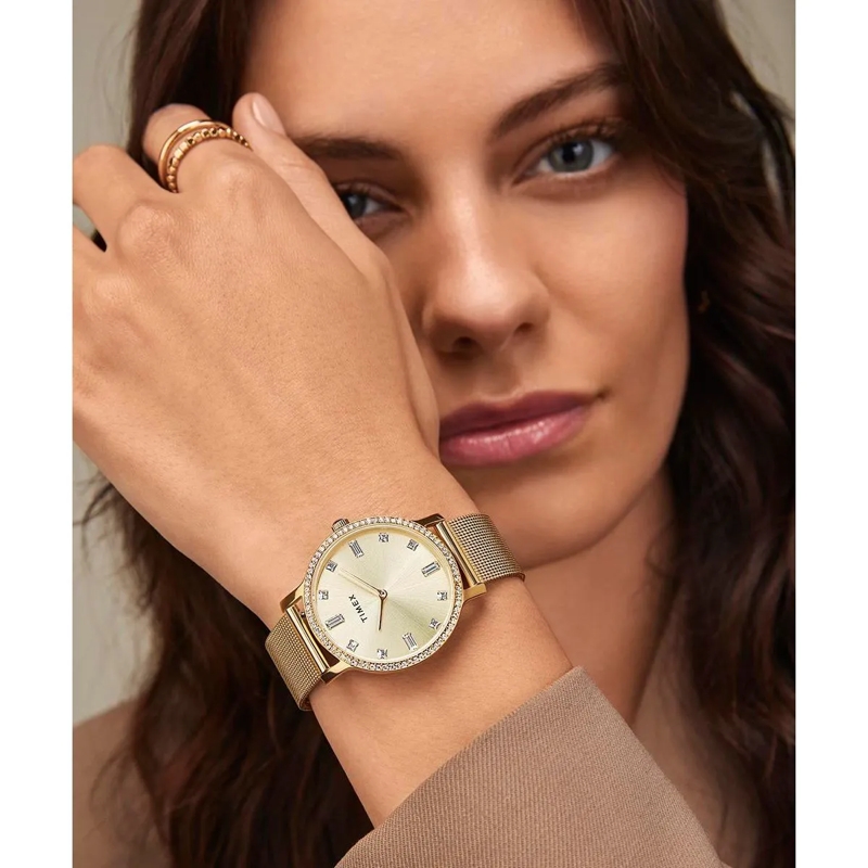 Timex Automatikuhr Quarz Analog Uhr Analog Uhr Transcend‚Ñ¢ gold(Image 6)