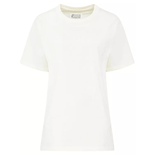 Maison Margiela Crew Neck Logo Print T-Shirt White 