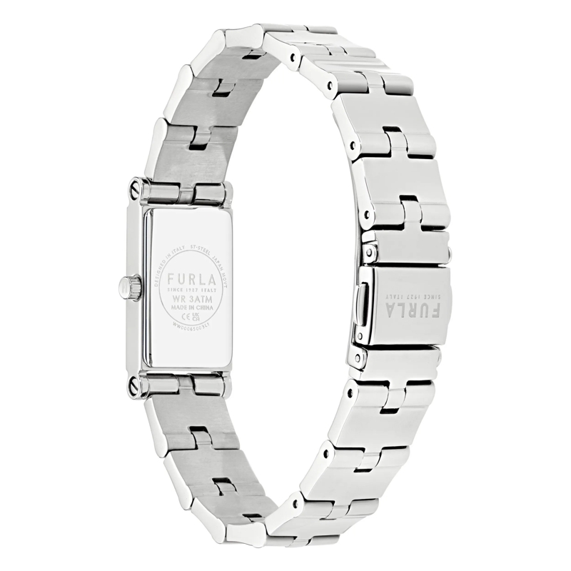 Furla Quarzuhr Quarz-Analoguhr Furla Baguette New silber(Image 3)