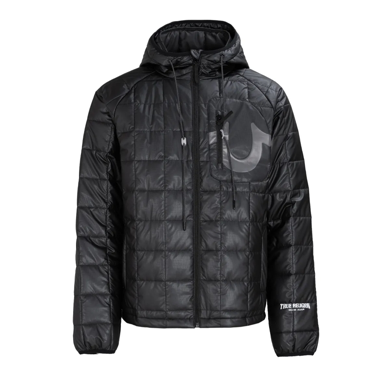 True Religion Daunenjacke Puffer-Jacke schwarz