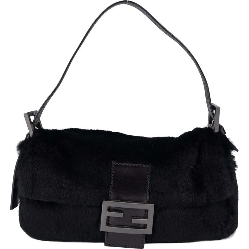 Fendi Schultertasche Fendi Limited Fur Baguette Handbag mehrfarbig