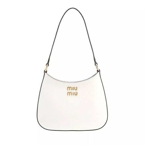 Miu Miu Madras Hobo Bag Leather White Hobo Bag